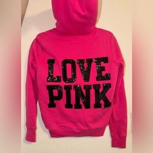 Rare Limited Edition Victoria’s Secret PINK faux fur Bling jacket